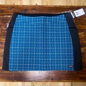 Kerrits blue checked/plaid skirt size large